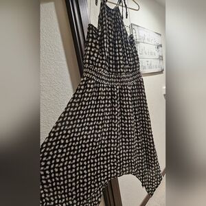 Womens gingham black halter dress size XXL